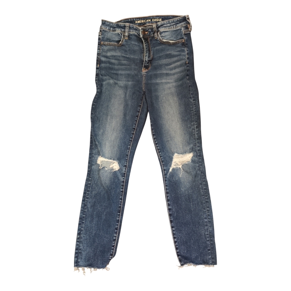American Eagle Women's Distressed Super Hi-Rise Jegging